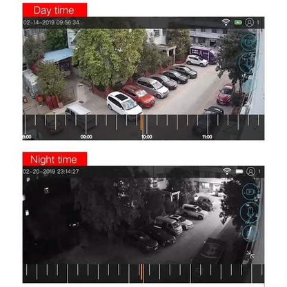 Solar Powered IP Camera with Rechargable Batteries HD 1080p Loop Recording