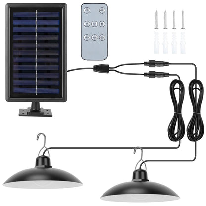 Solar Shed Light Sensor Hanging Lamp