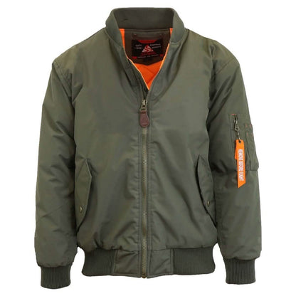 Spire by Galaxy Men's Heavyweight MA-1 Bomber Jacket
