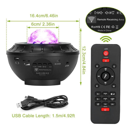 Star Projector Lamp RGBW Wireless Music Speaker Night Light