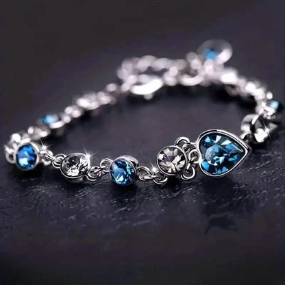 Stunning Heart Of Ocean Rhinestone Bracelet For Girls