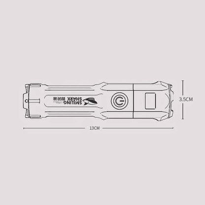 Super Bright ABS Strong Light Focusing Led Flashlight