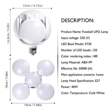 Super Bright Lighting 40W Football UFO Lamp