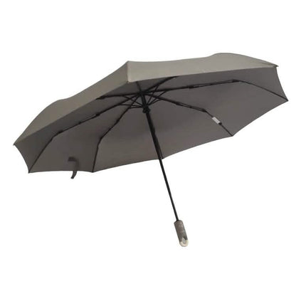 TAHARI® Automatic Open & Close Compact Travel Umbrella With Contour Handle