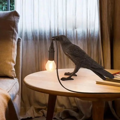 The Gothic Crow USB Port Lamp