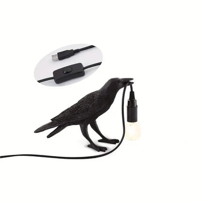 The Gothic Crow USB Port Lamp