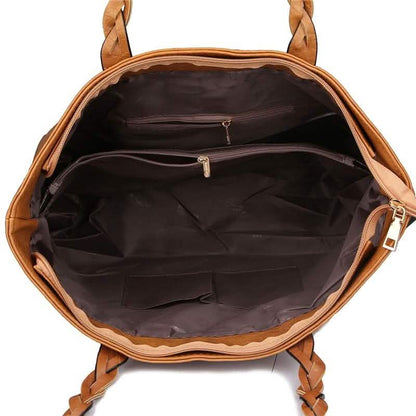 Tote Vintage Faux Women Leather Handbag