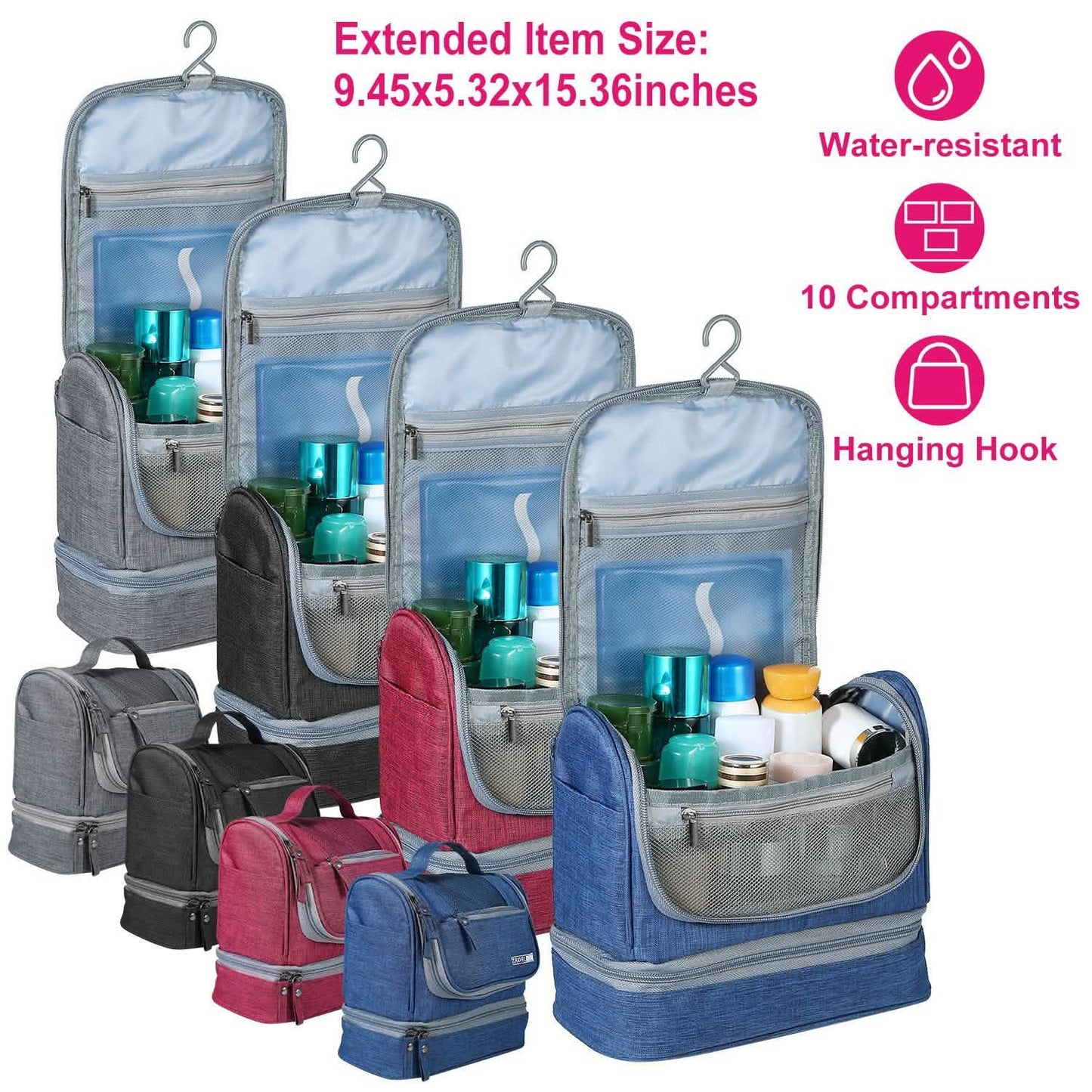 Travel Toiletry Cosmetic Bag
