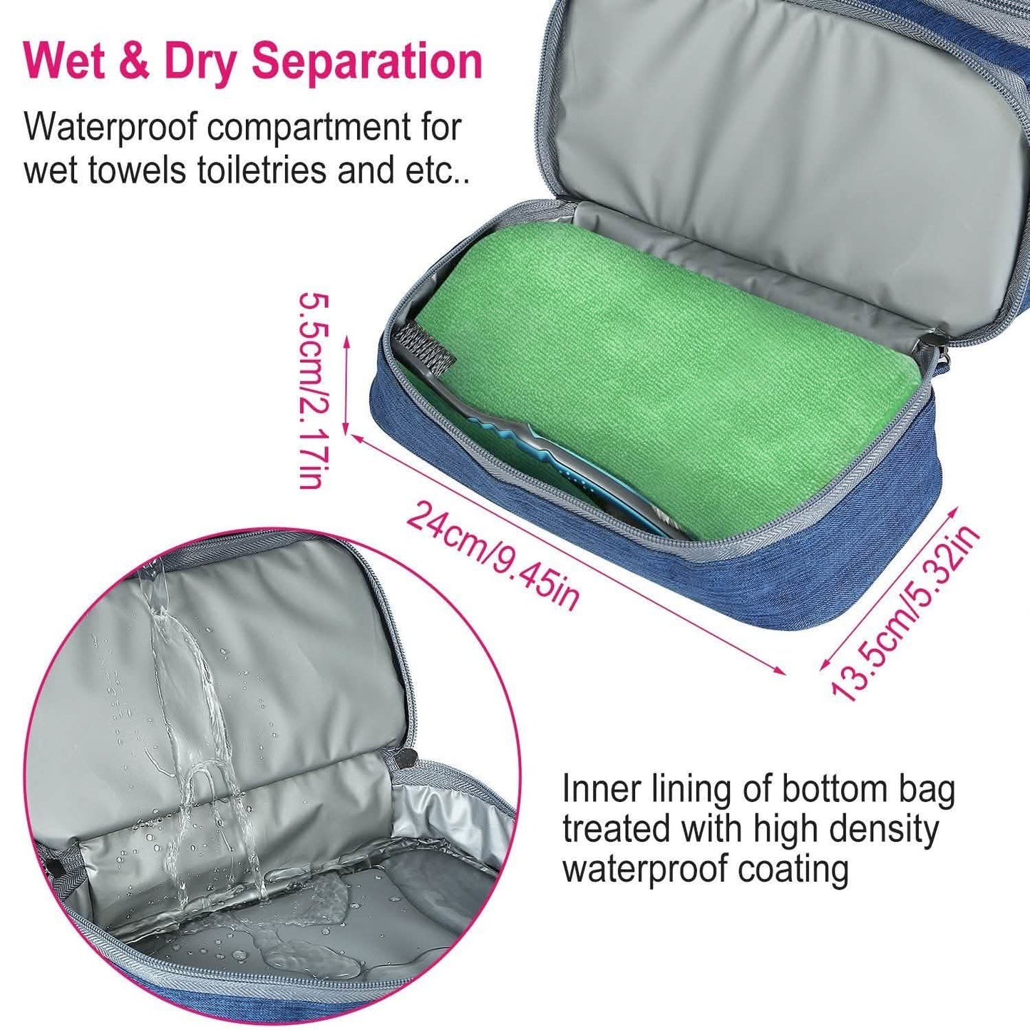 Travel Toiletry Cosmetic Bag