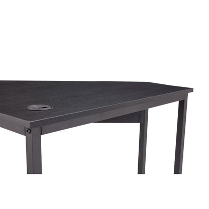 Triangle Computer Desk, Smooth Keyboard Tray& Storage Shelves