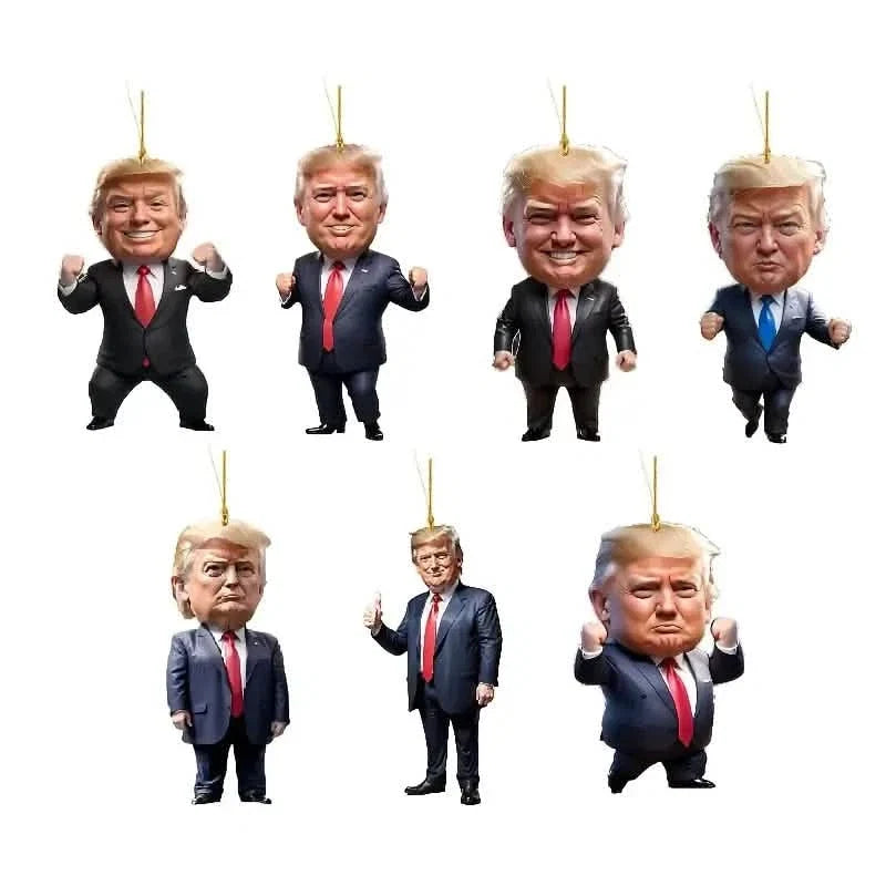 Trump Acrylic Hanging Pendant - 2D Flat Art Decoration