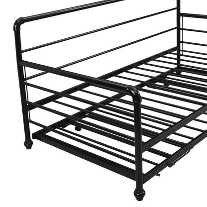 Twin Size Daybed with Adjustable Trundle