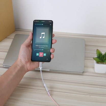 USB-C Type C Adapter Port to 3 .5mm Aux Audio Jack