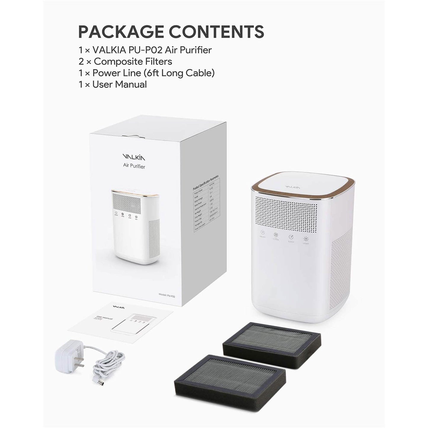 VALKIA Air Purifier CARB Certified Devices