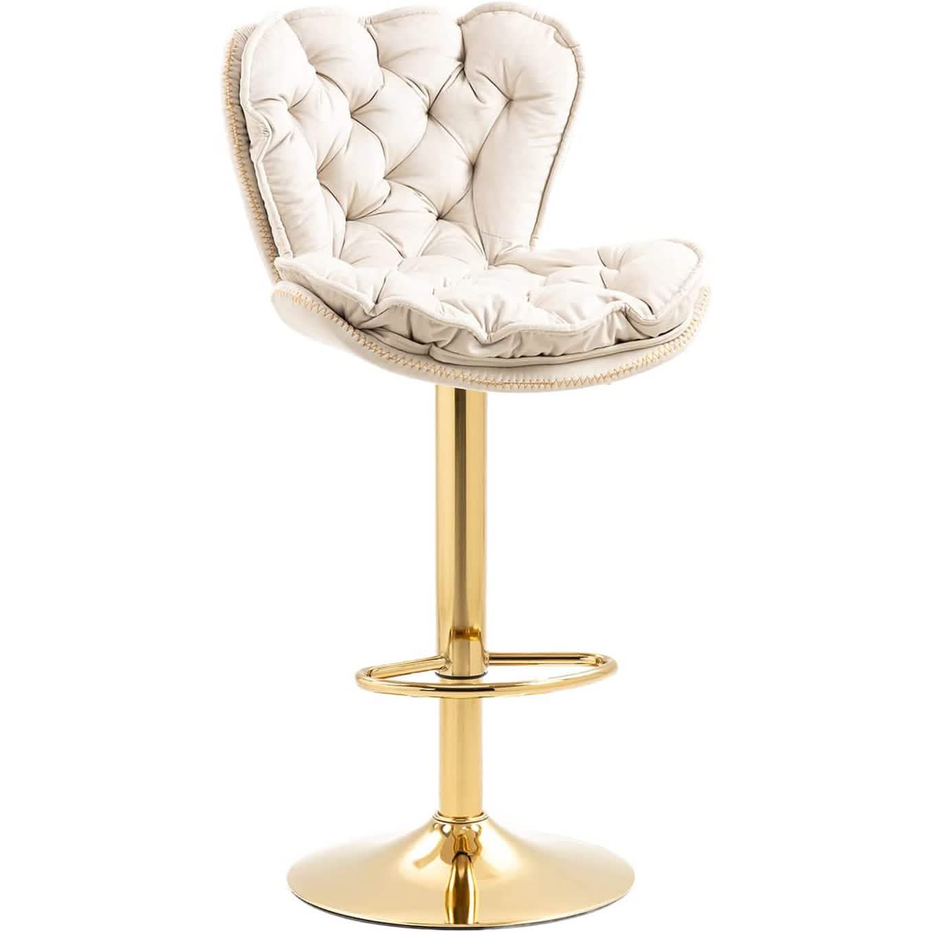 Vintage Swivel Velvet Bar Stools