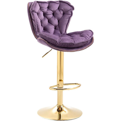 Vintage Swivel Velvet Bar Stools