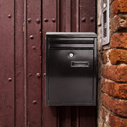 Wall Mount Mailbox Lockable Galvanized Iron Letter Post Box