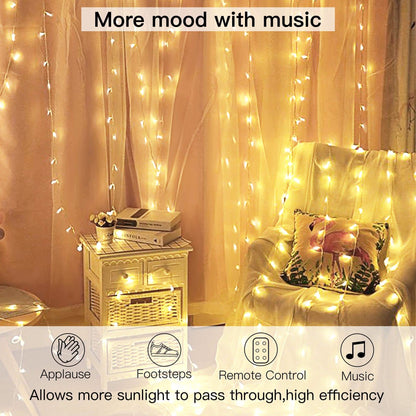 Warm White USB Remote Control 300LED String Lights