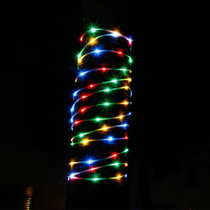 Waterproof 75.5 Ft. 200 LED Colorful Rope String Fairy Lights