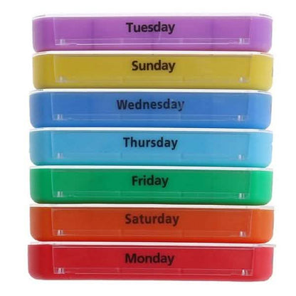 Weekly Pill Organizer Dispenser Box