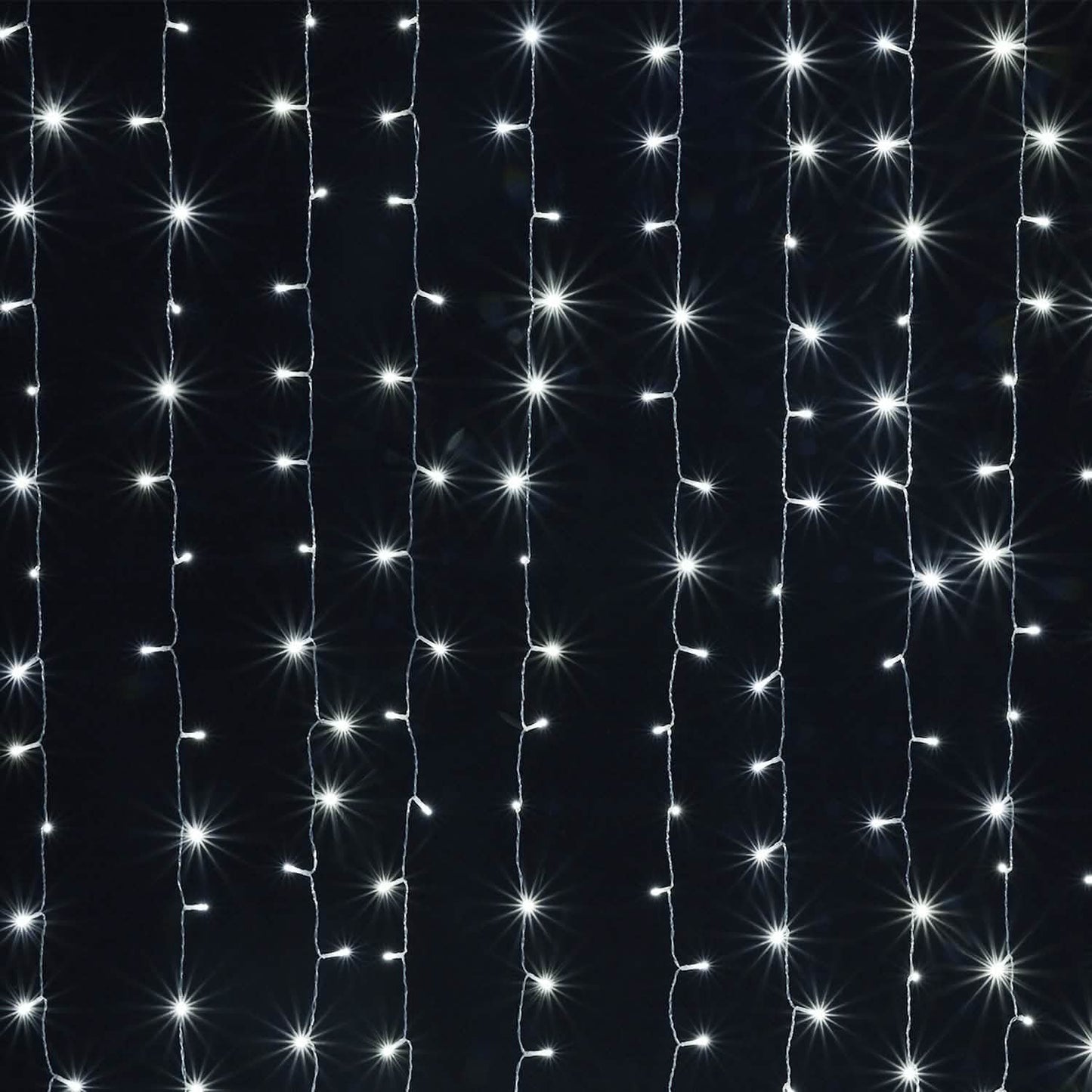 White 100 Led Rope Curtain Fairy Lights Outdoor