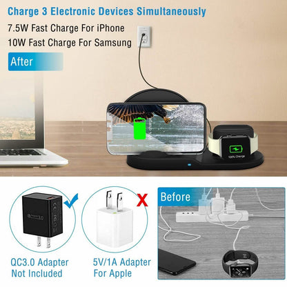 Wireless Charger 10W Fast Charging Station