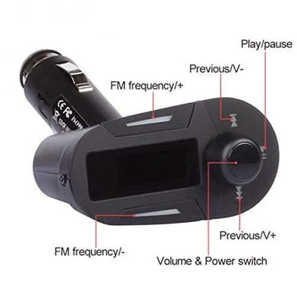 Wireless MP3 Player and FM Transmitter Modulator