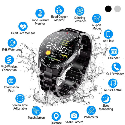 Wireless Smartwatch Fitness Tracker IP68 Waterproof Sport Bracelet