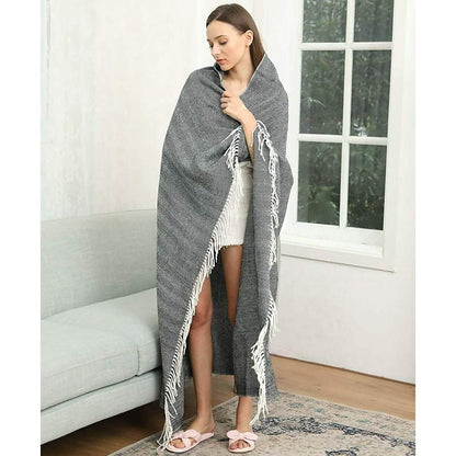 Wisley Home 100% Acrylic Chevron Pattern Throw