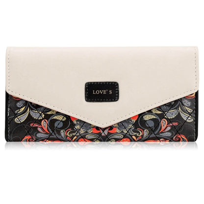 Women Wallet Soft Leather Trifold Clutch Purse
