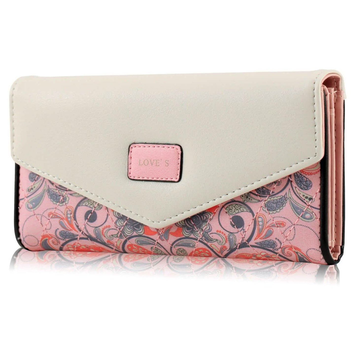 Women Wallet Soft Leather Trifold Clutch Purse