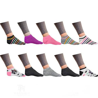 Women’s Breathable Colorful Fun No Show Low Cut Ankle Socks