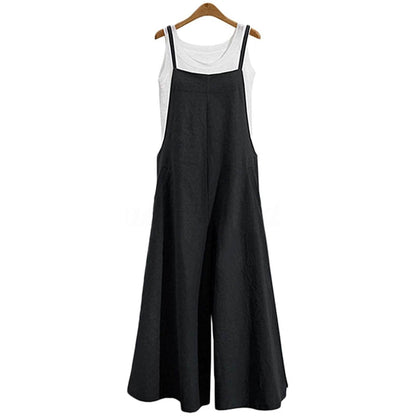 Women's Casual Loose Long Wide Leg Jumpsuits
