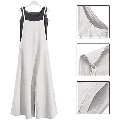Women's Casual Loose Long Wide Leg Jumpsuits