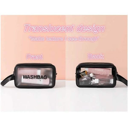Women's Frosted Waterproof Cosmetic Bag