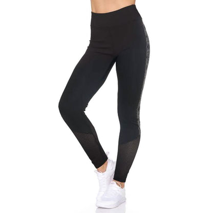 Women's Full Length Highwaist Leggings with Abstract Print