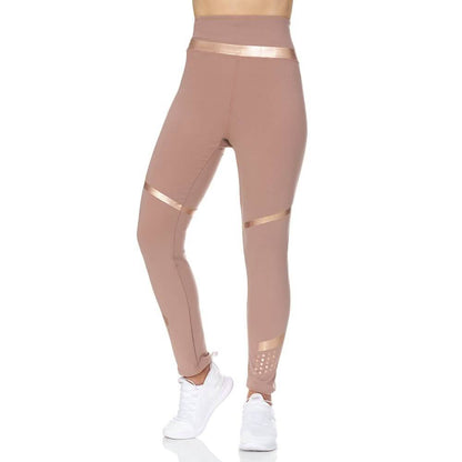Women's High Waist Active Full Length Leggings With Rubber Print Detail