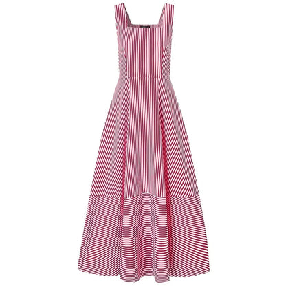 Women's Long A Line Striped Maxi Dress