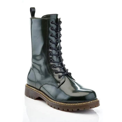 Women's Mid-Calf Classic Marten-Style Combat Boots - Assorted Styles