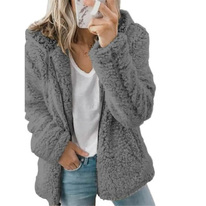Women's Plus Size Hoodie Coat Long Sleeve