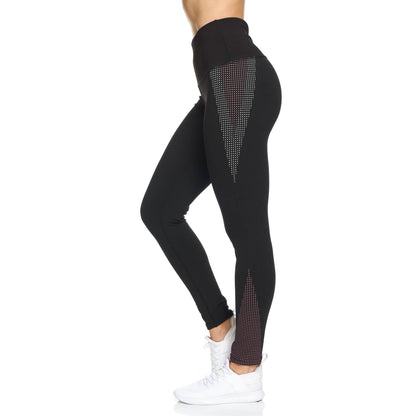 Women's Rubber Dotted High Waist Full Length Legging