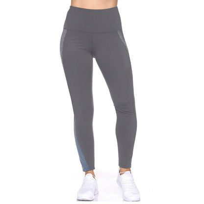 Women's Rubber Dotted High Waist Full Length Legging