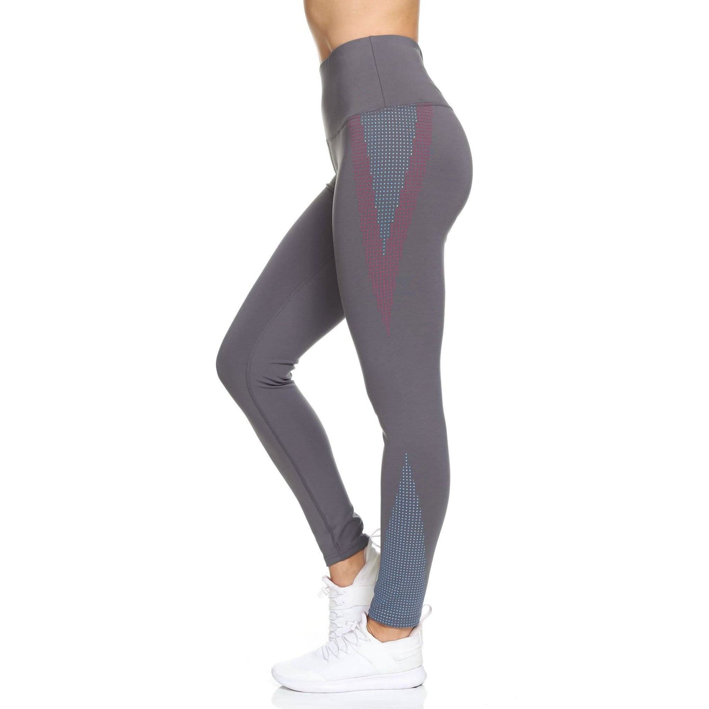 Women's Rubber Dotted High Waist Full Length Legging