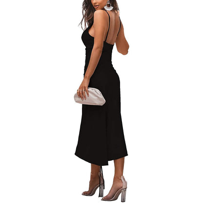 Women's Satin Spaghetti Strap Dress