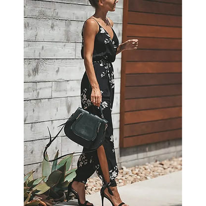 Women's Sexy Casual Daily V Neck Jumpsuit
