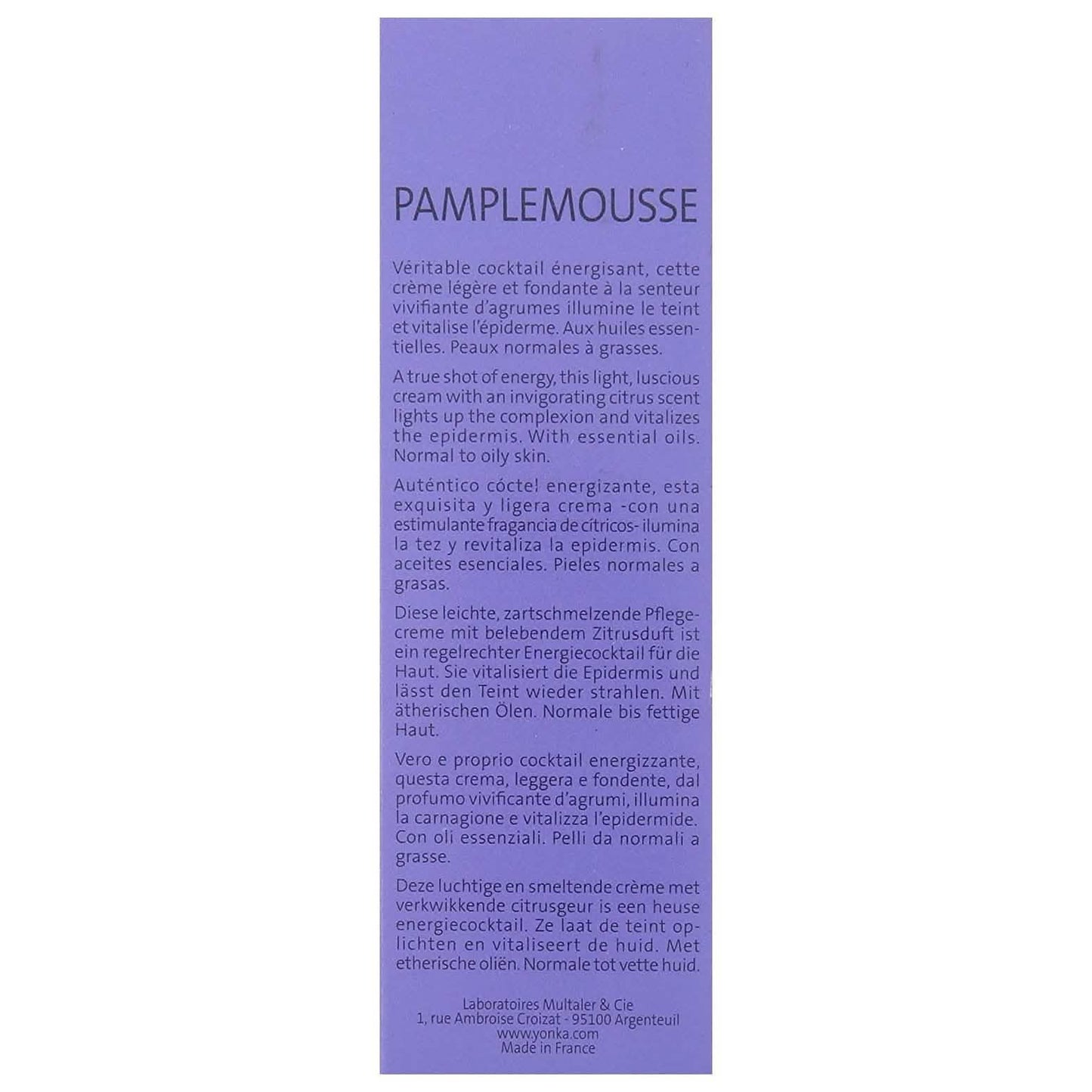 Yon-Ka Paris Pamplemousse Creme PNG for Normal to Oily Skin - 50 ml